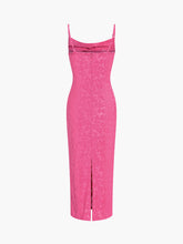 Alphabet Zippered Midi Dress